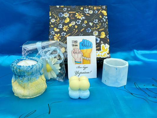 Ukranian Coloured & Handmade Candle Set