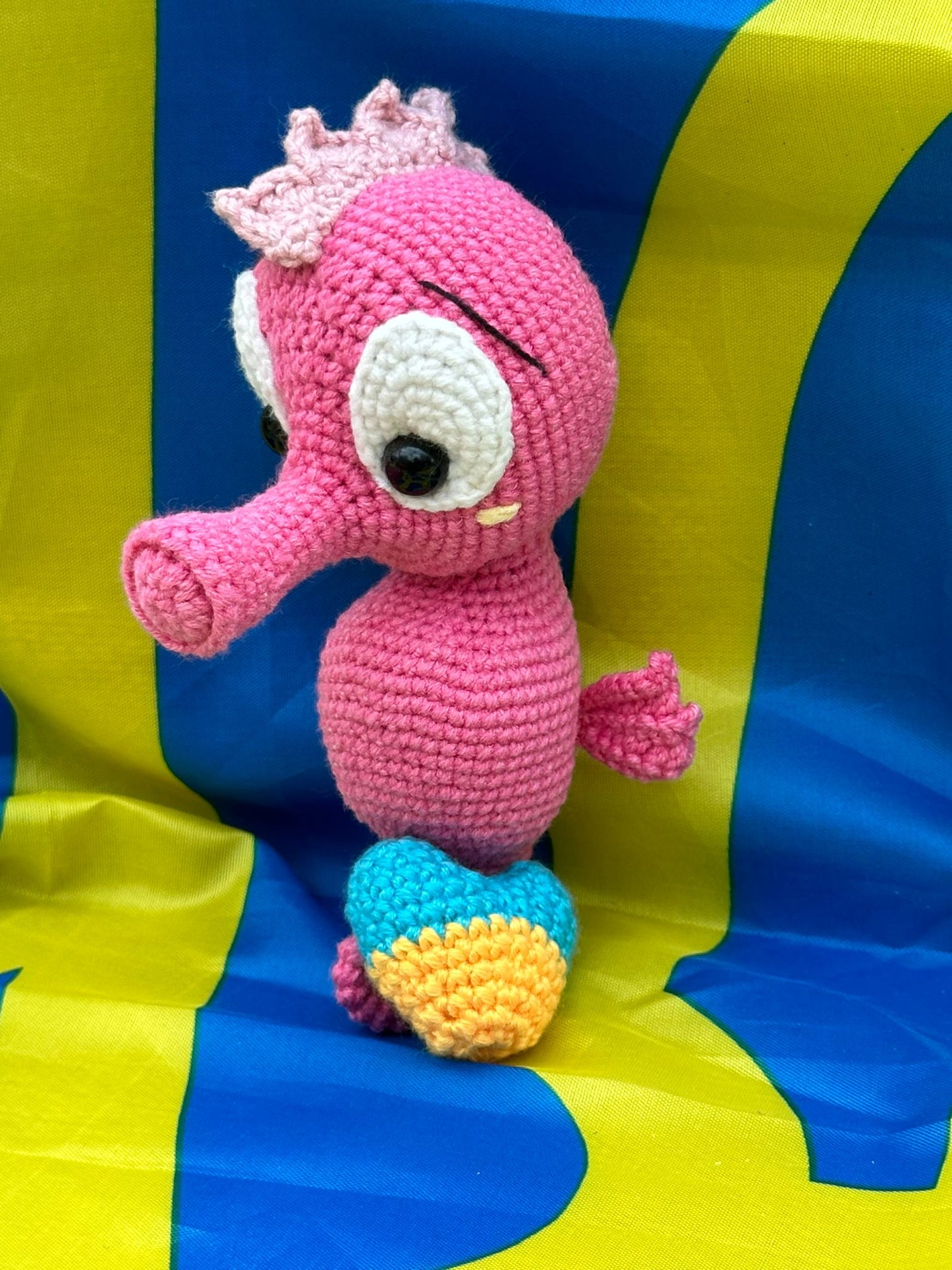 Seahorse with Ukrainian Heart