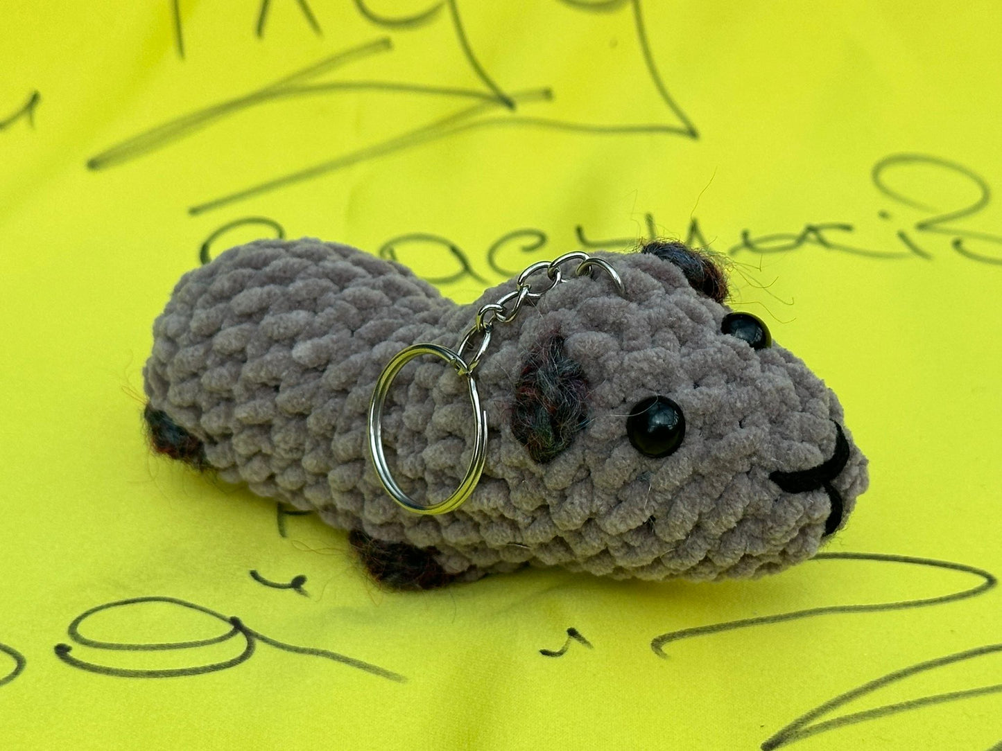 Handmade Guinea Pig Keyring