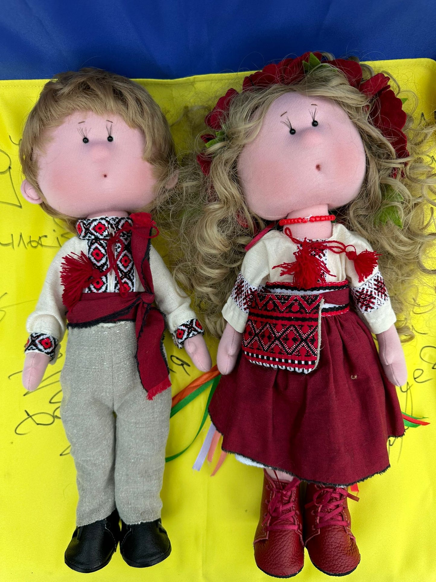 Traditional Ukrainian Dolls - Boy & Girl