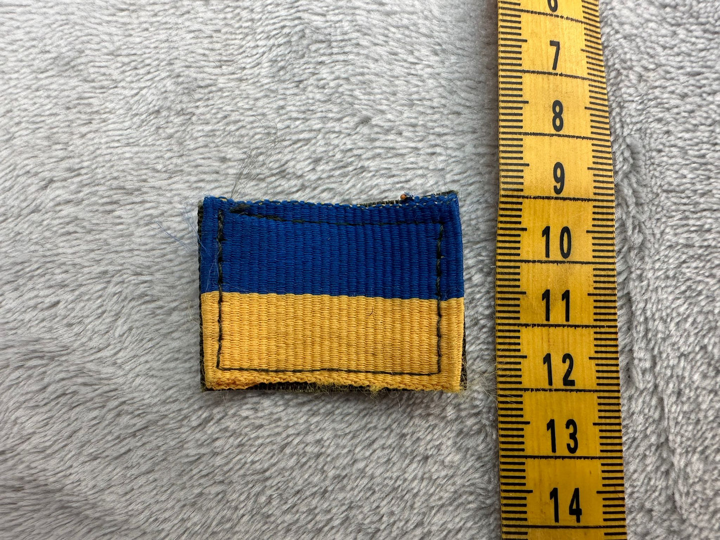 Worn Ukrainian Flag