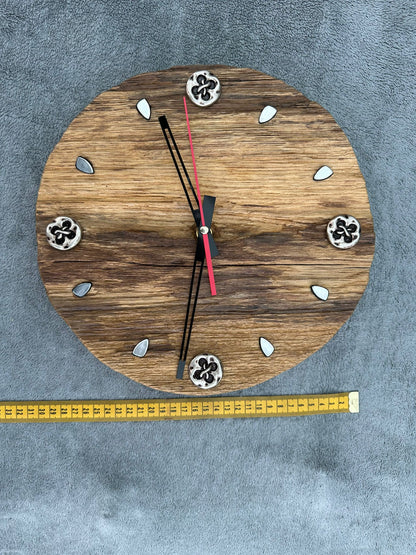 Beautiful Rustic Handmade Wall Clock - One of a kind!